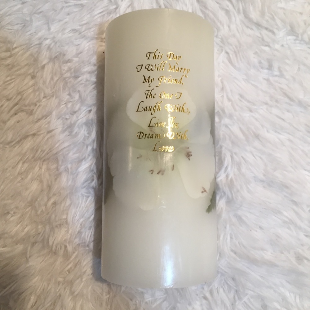 🌵BOGO🌵Wedding Unity Candle w/dried flowers